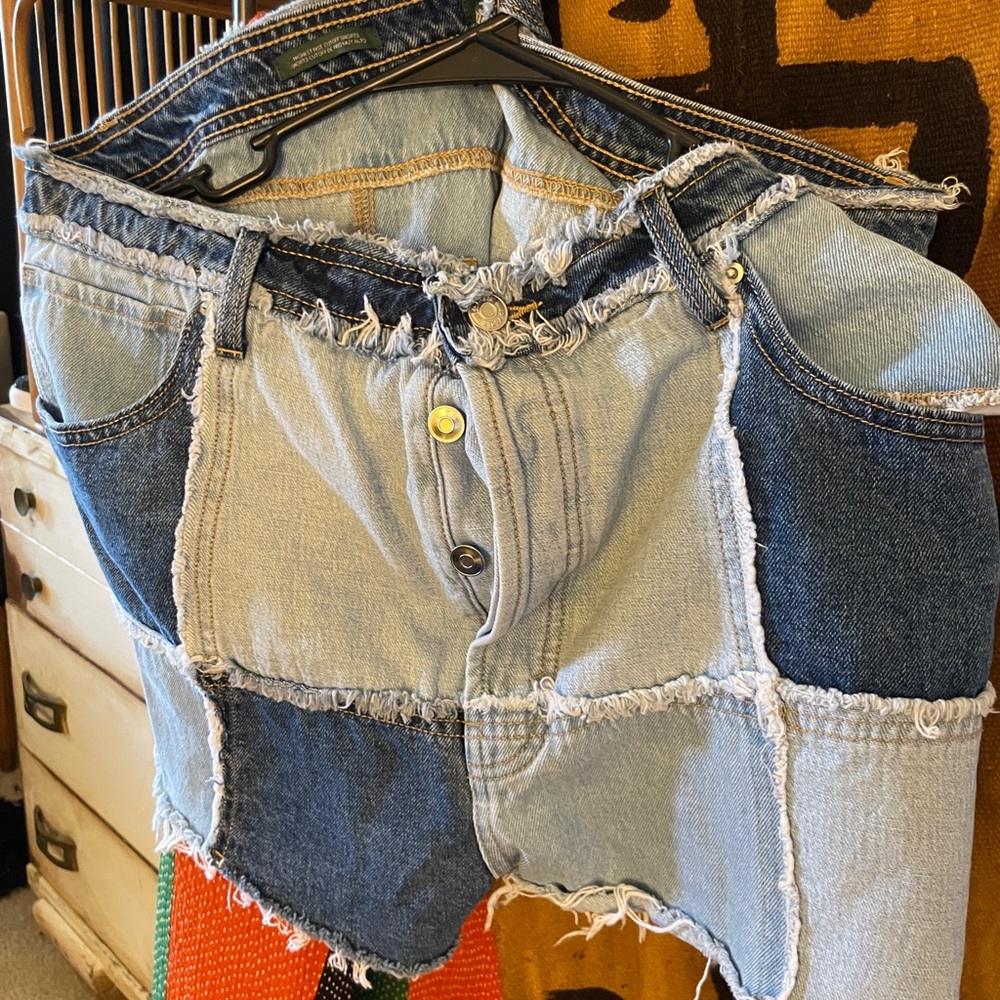 Wild Fable Patchwork Jean Shorts
